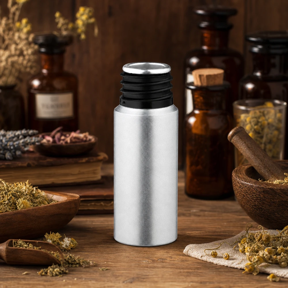 Säurebeständige 20ml gebeizte Aluflasche mit versiegeltem Verschluss für chemische Substanzen