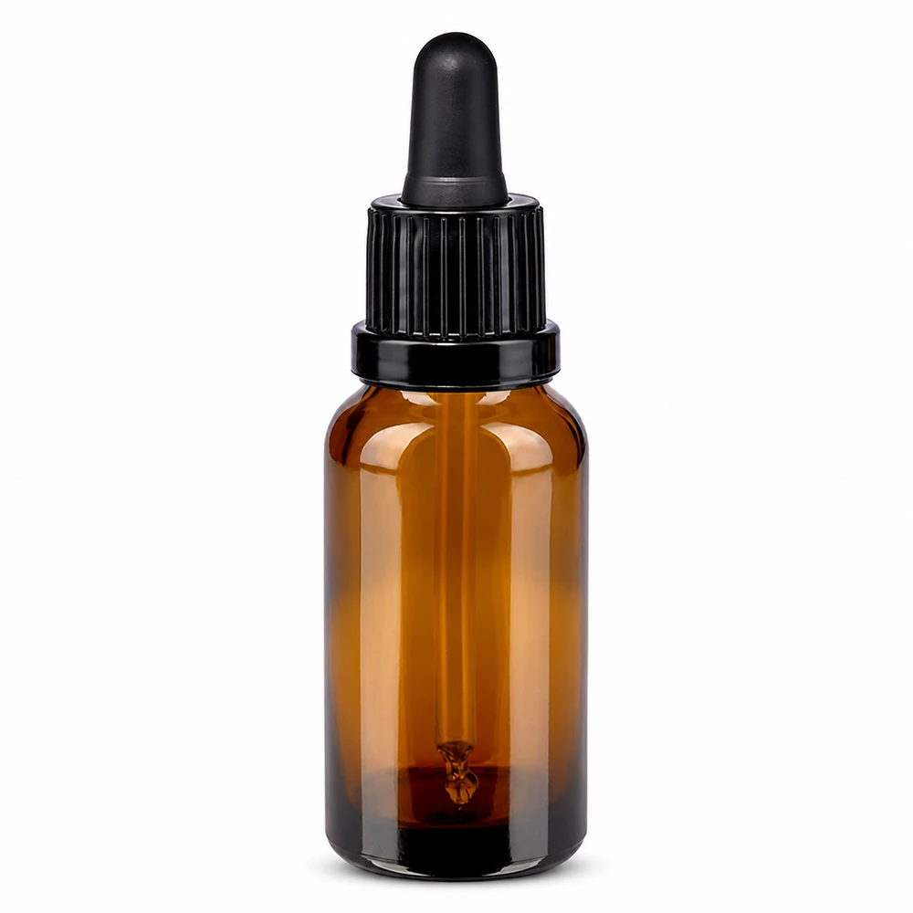 Hochwertige 20ml Glasflasche mit Tropfpipette für präzise Dosierung von Flüssigkeiten