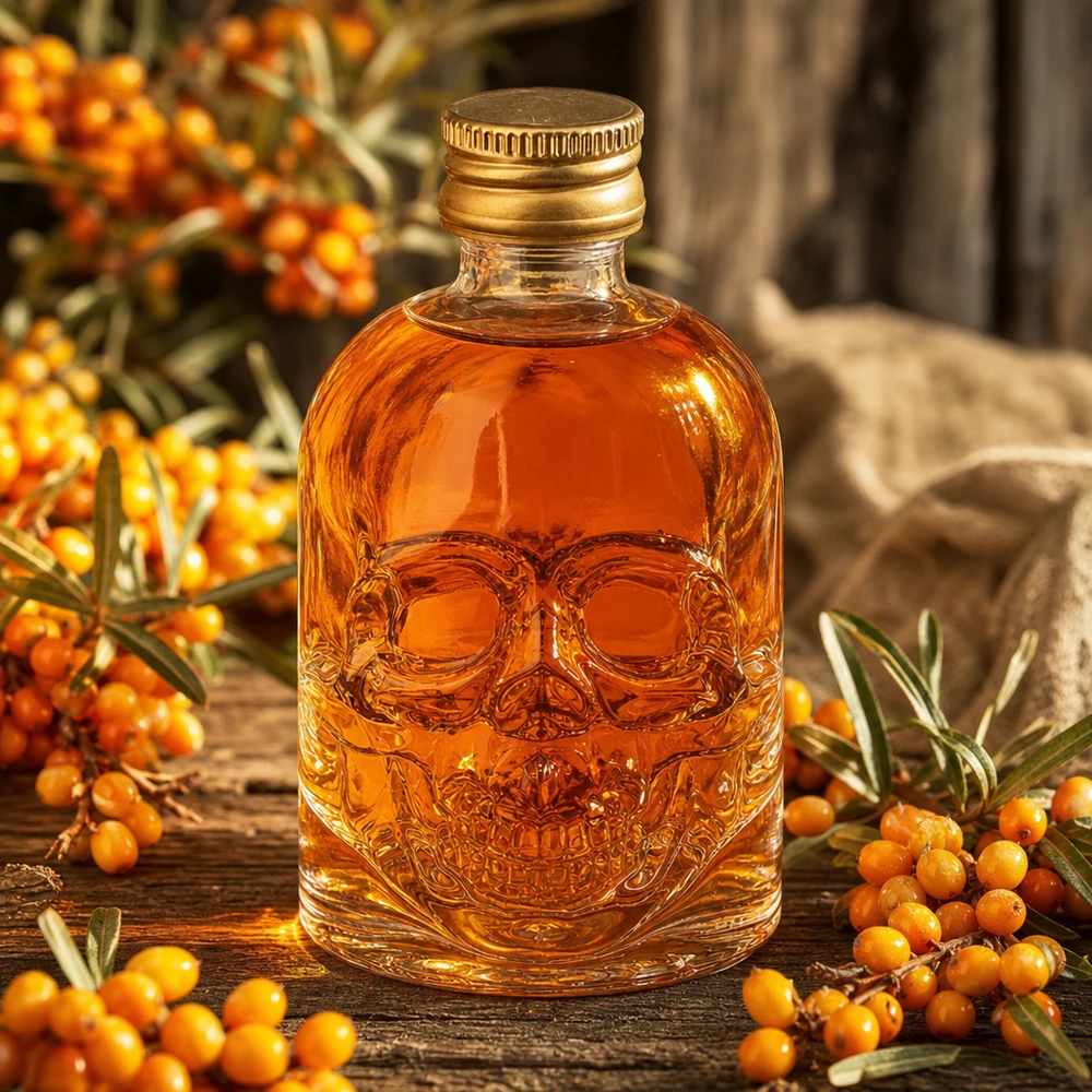 50ml Glasflasche "Hector" + Schraubverschluss gold UNiTWIST Kompakte 50ml Glasflasche Hector mit stilvollem UNiTWIST Goldverschluss für Sammler
