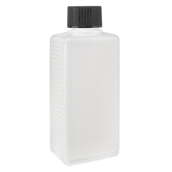 250ml čtvercová láhev PE přírodní, s uzávěrem 250ml čtvercová láhev PE přírodní, s uzávěrem