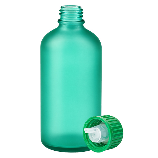 100ml lahvička s kapátkem 0,8 mm zelená standardní uzávěr GreenLine UT18/100 100ml lahvička s kapátkem 0,8 mm zelená standardní uzávěr GreenLine UT18/100