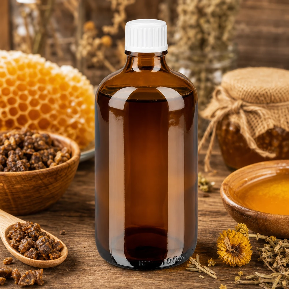 100ml Apothekerflaschen Braunglas SV STD weiß 11mm für ätherische Öle und Naturextrakte
