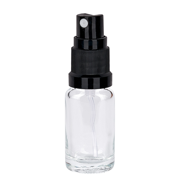 10ml lahvička s rozprašovačem černá standardní uzávěr ClearLine UT18/10