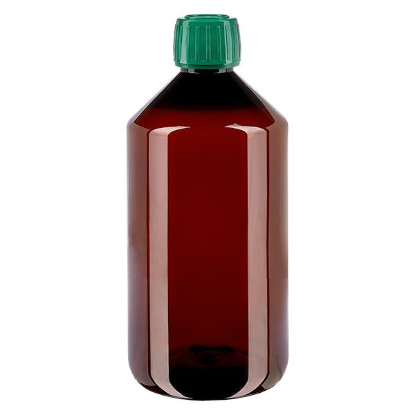 PET láhev 750ml se zeleným uzávěrem prokazatelným proti manipulaci. PET láhev 750ml se zeleným uzávěrem prokazatelným proti manipulaci.