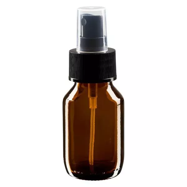 50ml lahvička na léky hnědá, s pumpičkovým rozprašovačem černá ApoGlasa 50ml lahvička na léky hnědá, s pumpičkovým rozprašovačem černá ApoGlasa