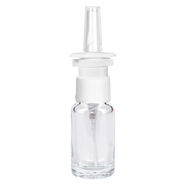 10ml lahvi&#269;ka na nosn&#237; sprej b&#237;l&#225;/pr&#367;hledn&#225; Standard ClearLine UT18/1