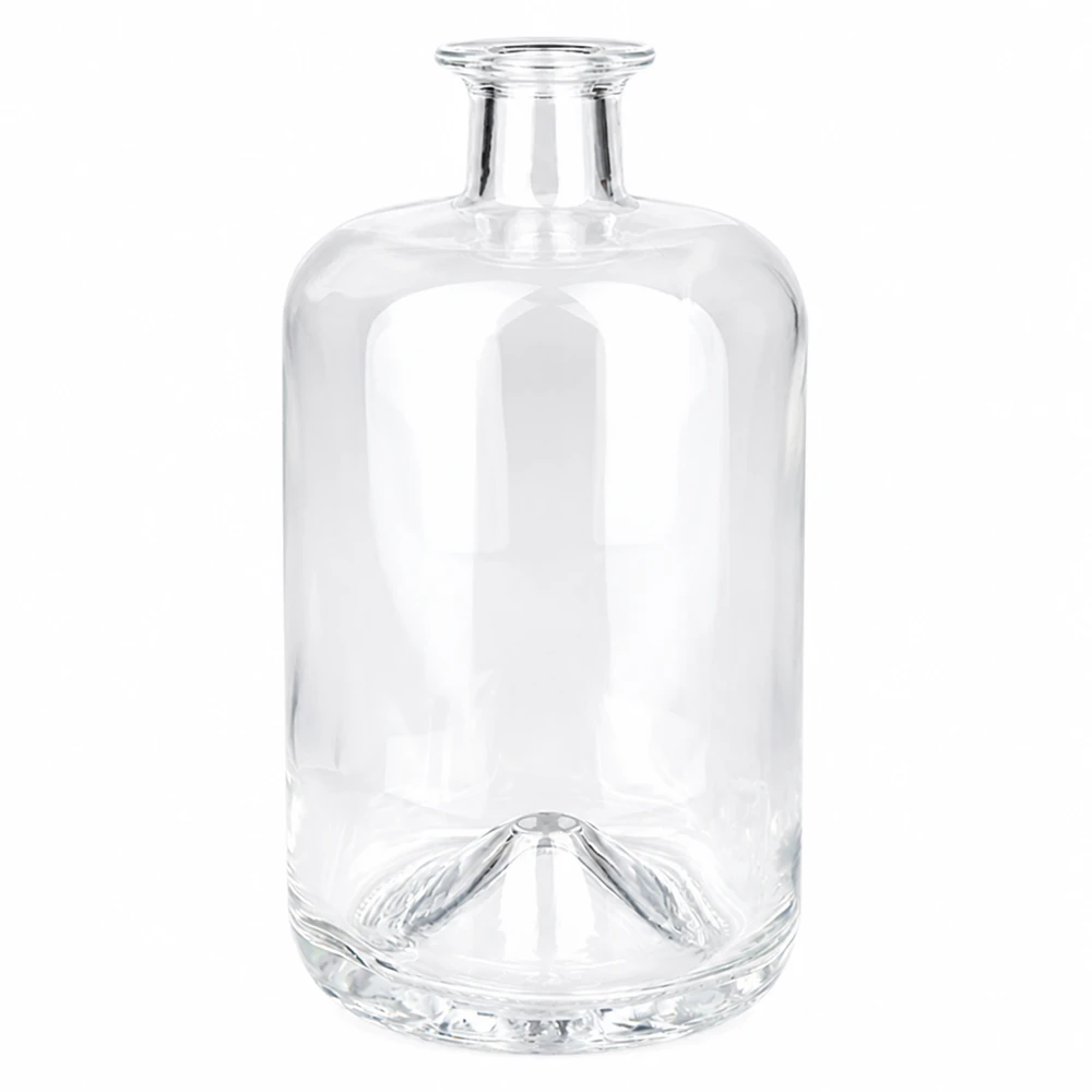 700ml Apothekenflasche "Classic" ohne Verschluss UNiTWIST® 700ml Glasflasche Sofia ohne Verschluss UNiTWIST transparent leer Produktfoto vor weißem Hintergrund