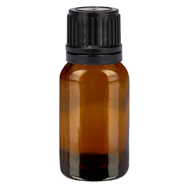 10ml lahvi&#269;ka 11mm &#353;roubovac&#237; uz&#225;v&#283;r &#269;ern&#253; tamper evident BrownLine UT18/10