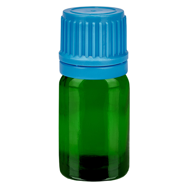 5ml láhev 11mm šroubovací uzávěr modrý tamper evidentní uzávěr GreenLine UT18/5 5ml láhev 11mm šroubovací uzávěr modrý tamper evidentní uzávěr GreenLine UT18/5