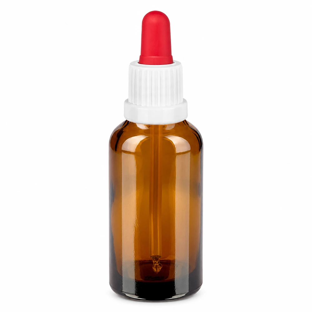 Professionelle 30ml Dosierungsflasche aus braunem Glas mit präzisem Pipettensystem