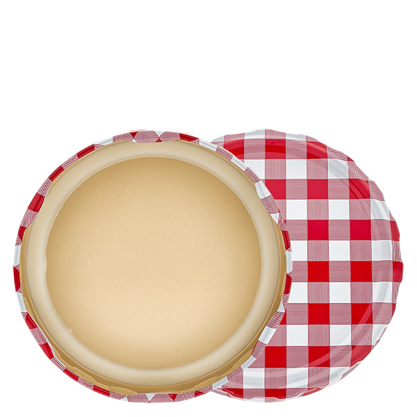82mm víko BasicSeal šachovnicové červené/bílé (TO82) UNiTWIST 82mm víko BasicSeal šachovnicové červené/bílé (TO82) UNiTWIST
