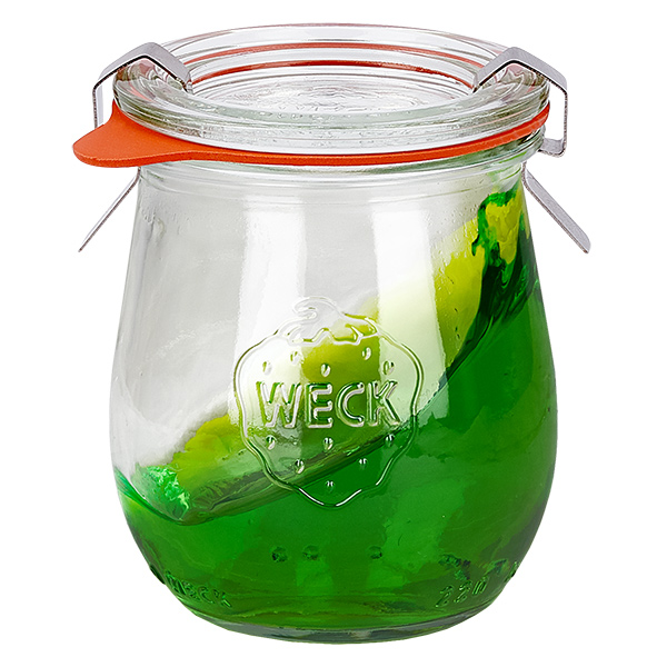 Sada 36 sklenic Weck o objemu 220 ml s tulipány a 36 skleněnými víčky, Sada 36 sklenic Weck o objemu 220 ml s tulipány a 36 skleněnými víčky,