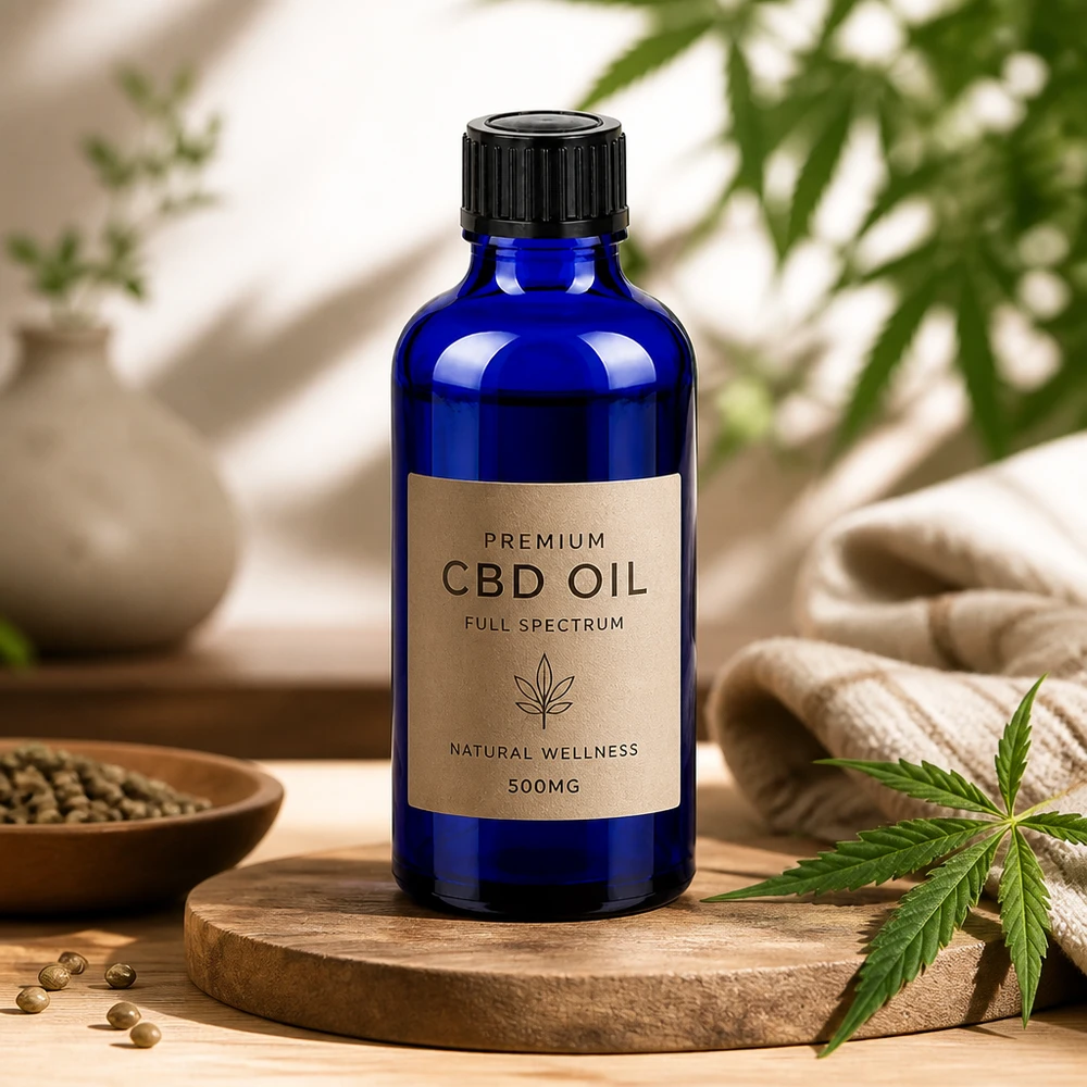 Professionelle 50ml Glasflasche in Apothekerqualität mit schwarzem SV-Verschluss für sichere Lagerung