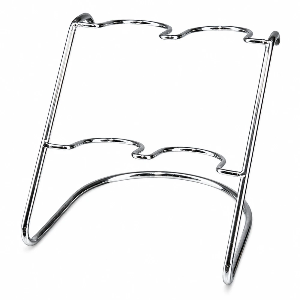 Serviergestell Flato4 aus Chromstahl für 4 WECK Sturzgläser - eleganter Glashalter für Küche und Tisch