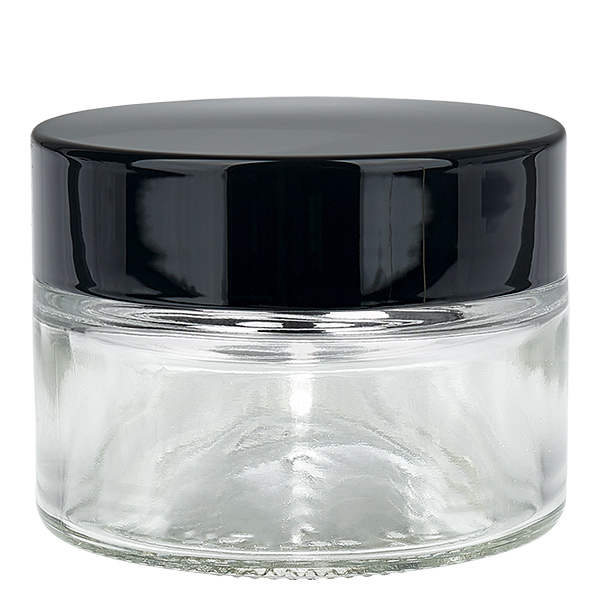 Skleněná dóza 30ml čirá, s víčkem s vložkou UNiTWIST Skleněná dóza 30ml čirá, s víčkem s vložkou UNiTWIST