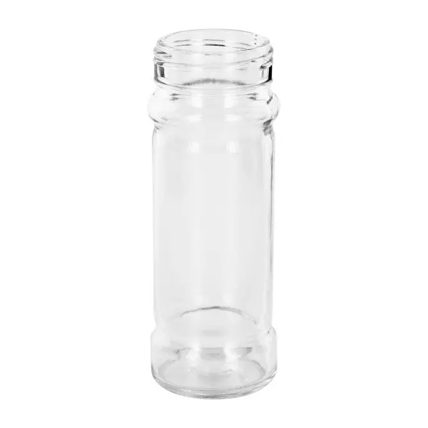 Gewürzglas Mary mit stabilem Standboden 100ml Klarglas Gewinde 41mm