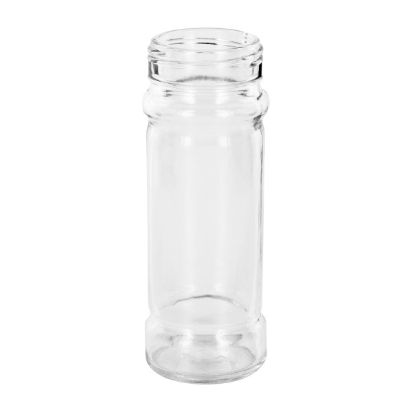 Sklenice na sůl/koření Mary 100 ml, závit 41 mm z čirého skla Gewürzglas Mary mit stabilem Standboden 100ml Klarglas Gewinde 41mm