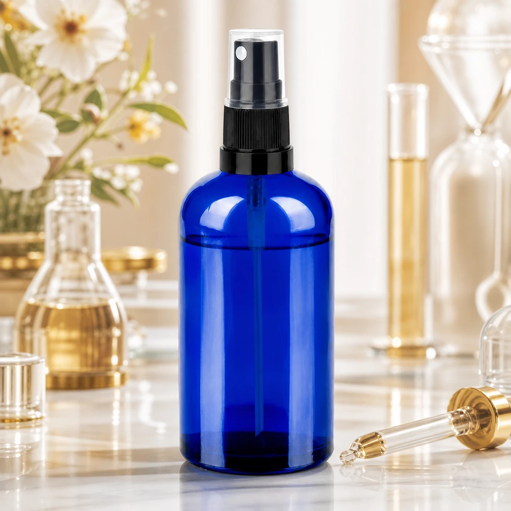 100ml lahvička s rozprašovačem černá černá/průhledný standardní uzávěr BlueLine UT18/100 100ml lahvička s rozprašovačem černá černá/průhledný standardní uzávěr BlueLine UT18/100