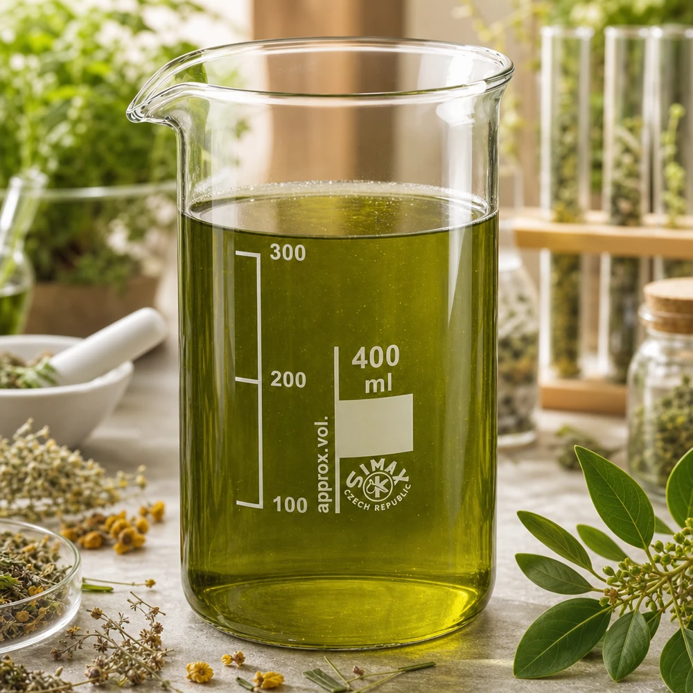 Kádinka 400ml borosilikátové sklo, vysoký tvar Zylindrisches Becherglas 400ml hohe Form aus transparentem Borosilikatglas mit eingeätzter Volumenskala