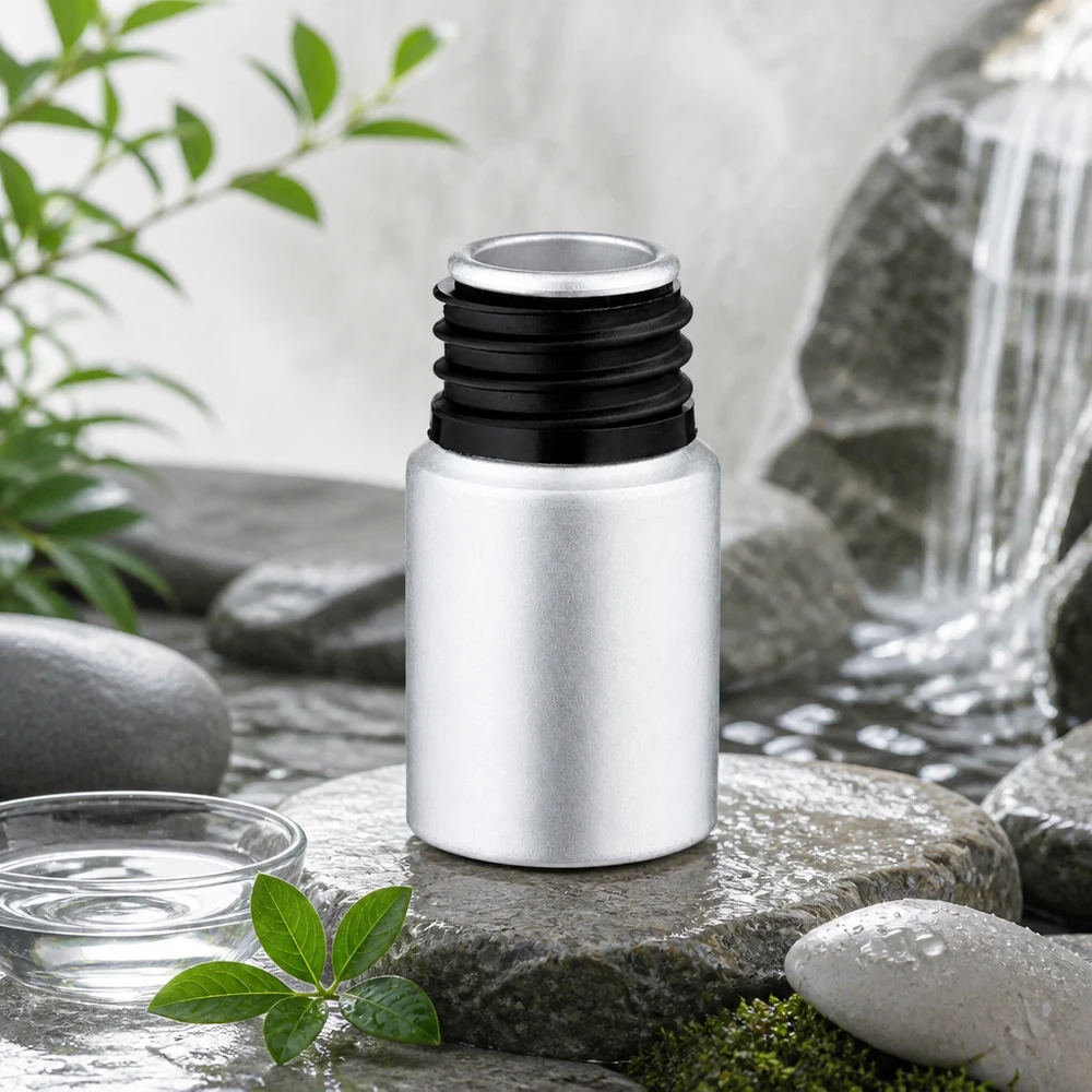 10ml mořená hliníková láhev s uzávěrem Professionelle 10ml Aluflasche mit hochwertiger Beizschicht für industrielle Probenlagerung