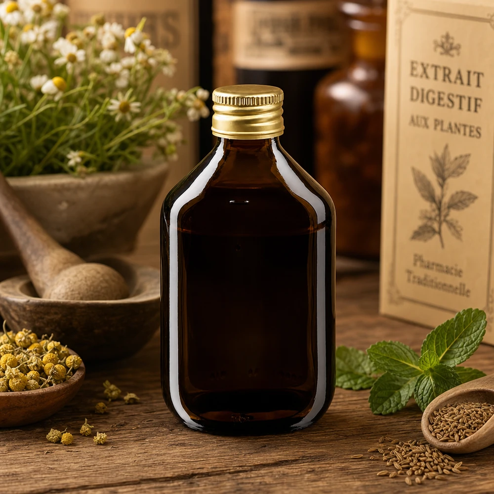 300ml lahvička na léky hnědá, se zlatým hliníkovým uzávěrem ApoGlas Vielseitige 300ml Medizinflasche mit goldglänzendem Verschluss für sichere Aufbewahrung