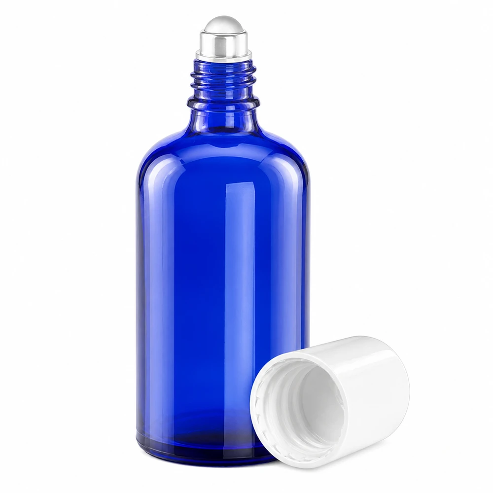 100ml roll-on lahvička bílá standardní uzávěr BlueLine UT18/100