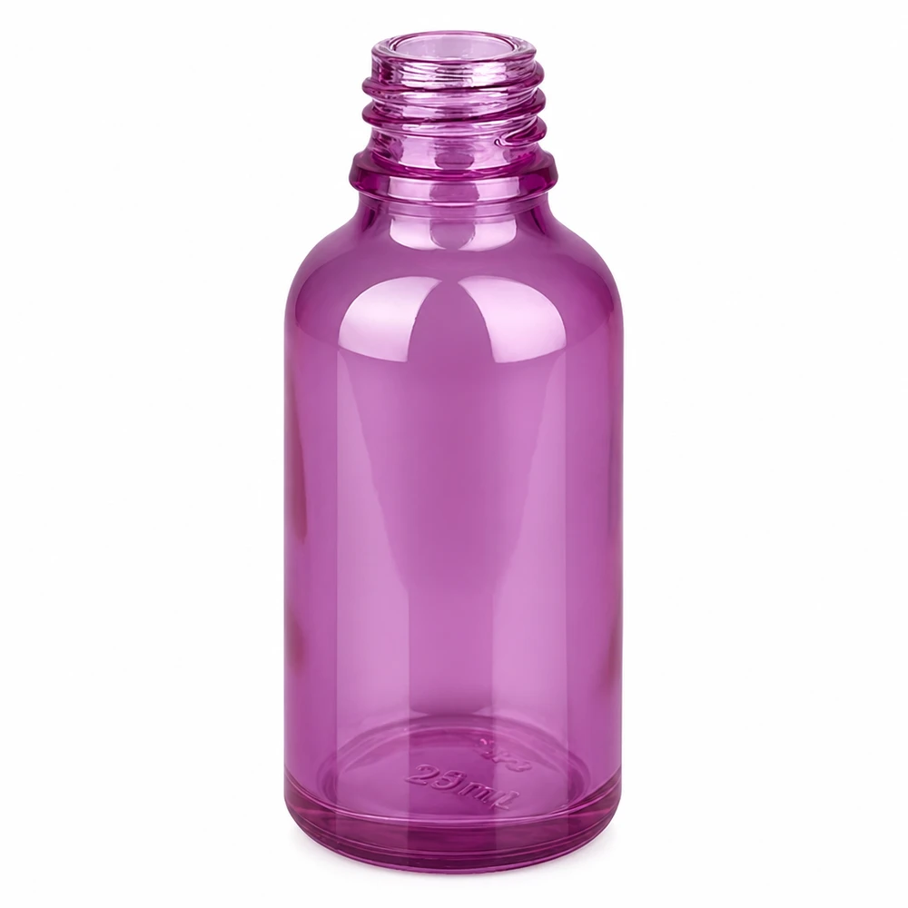 30ml lékárenská lahvička PurpleLine UT18/30 UNiTWIST se sklem. Kompakte violette Glasflasche 30ml PurpleLine UT18/30 für pharmazeutische Anwendungen