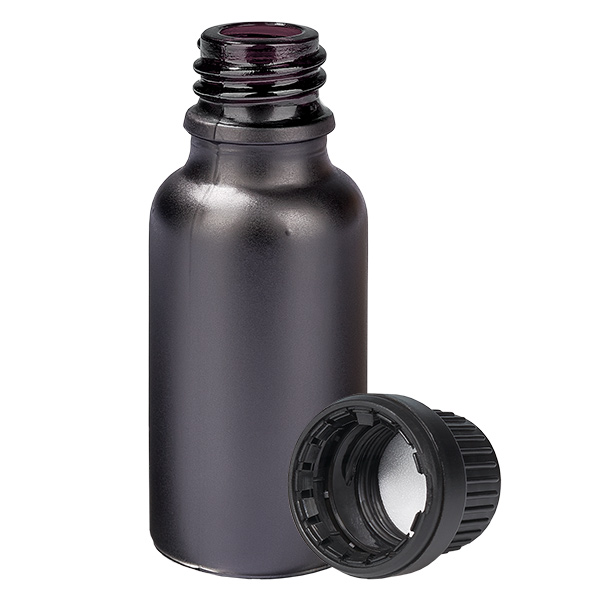 20ml láhev 11mm šroubovací uzávěr černý standard BlackLine UT18/20 20ml láhev 11mm šroubovací uzávěr černý standard BlackLine UT18/20