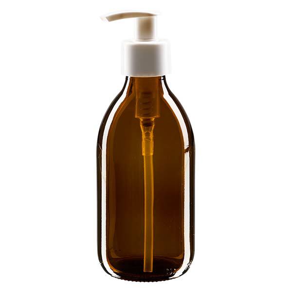 250ml lahvička na léky hnědá, s dávkovací pumpičkou bílé barvy ApoGlas 250ml lahvička na léky hnědá, s dávkovací pumpičkou bílé barvy ApoGlas