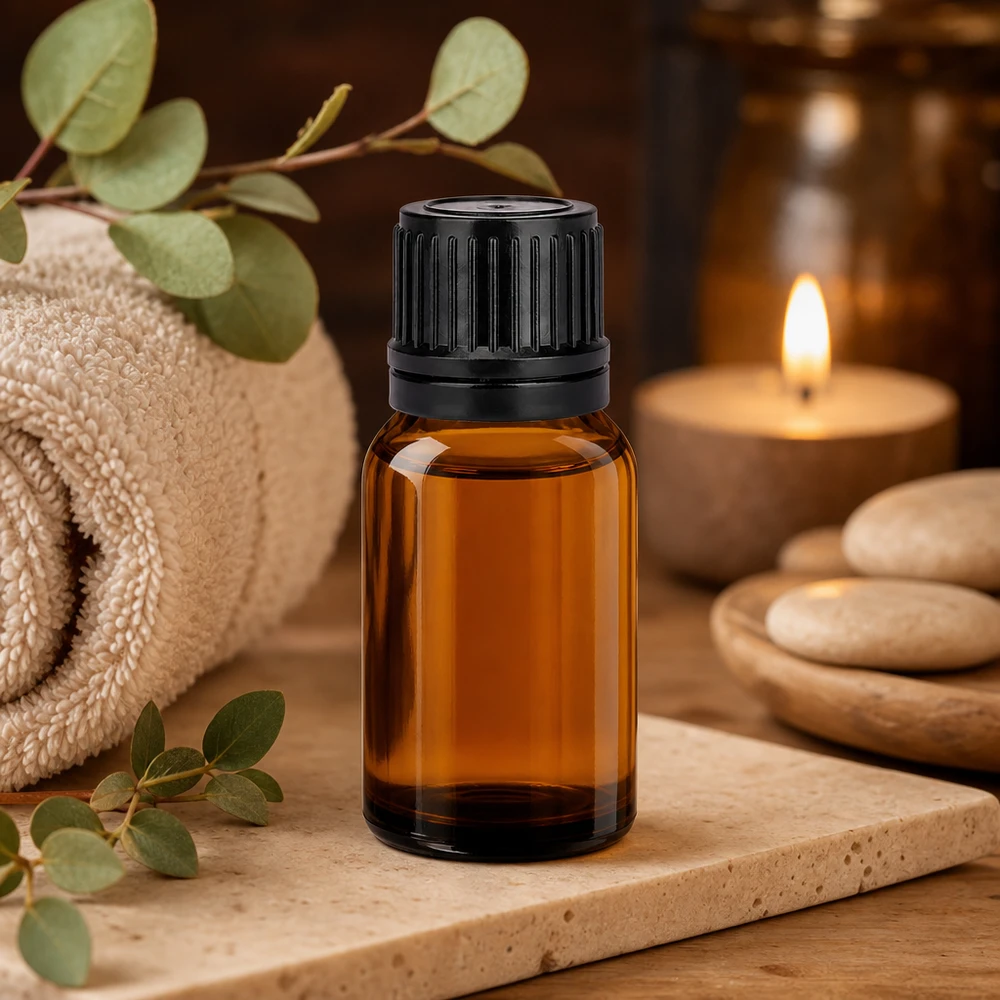 Pharmaqualität 10ml Flasche aus UV-Schutzglas mit kindersicherem schwarzen Drehverschluss