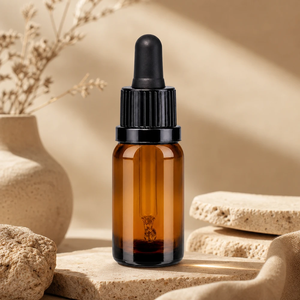 10ml pipetovací láhev černá s uzávěrem s ochranou proti manipulaci BrownLine UT18/10 Apotheker-Qualität 10ml Pipettenflasche braun schwarz für professionelle Aufbewahrung von Extrakten