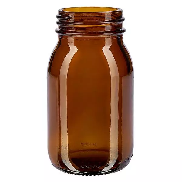 150ml láhev se širokým hrdlem z jantarového skla