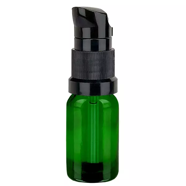 10ml lahvička s pumpičkou černá standardní uzávěr GreenLine UT18/10 10ml lahvička s pumpičkou černá standardní uzávěr GreenLine UT18/10