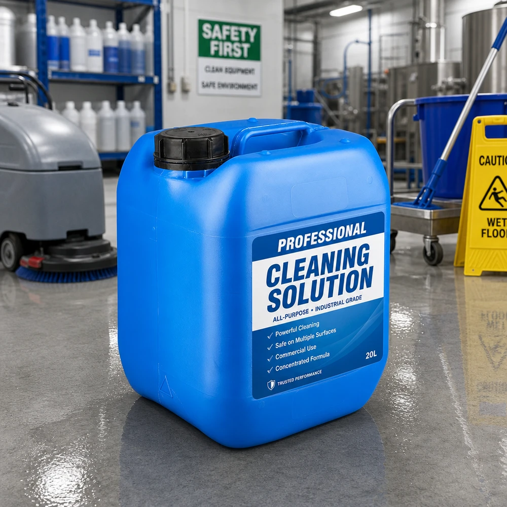 Kanystr 5 litrů modrý se šroubovacím uzávěrem s pojistkou proti manipulaci. Lebensmittelechter Kanister 5 Liter blau mit OV Verschluss für industrielle Flüssigkeiten