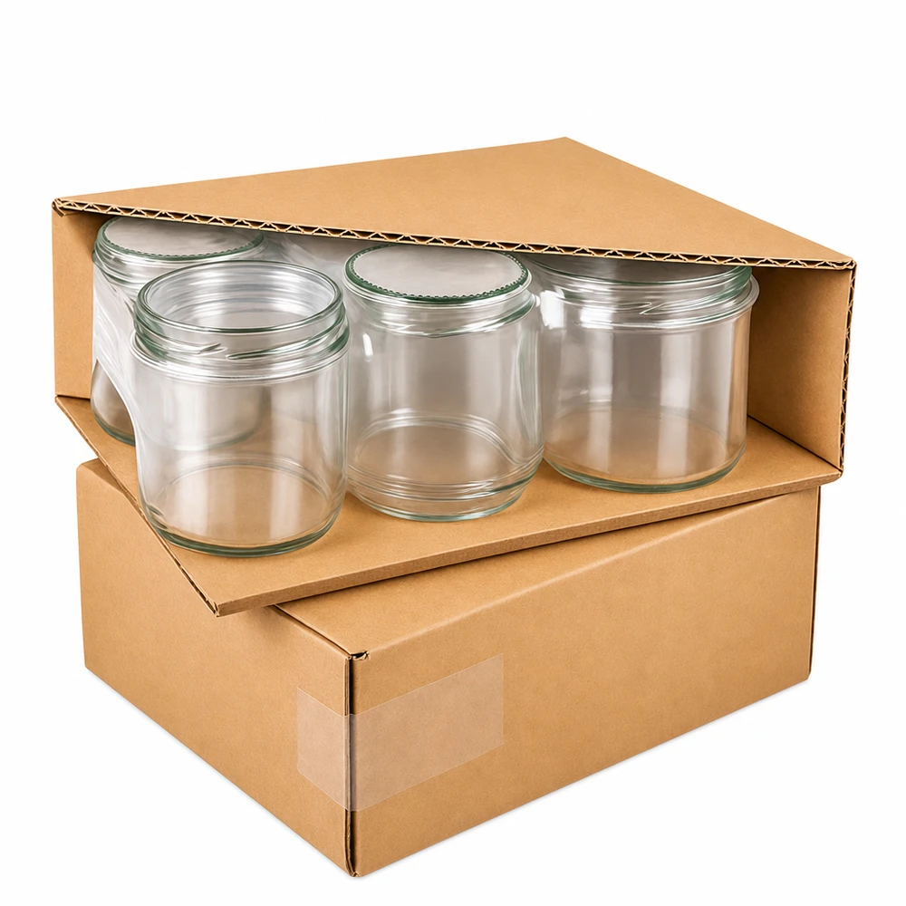 Leere Rundgläser 1062ml in Kartonverpackung Einmachgläser Vorratsgläser für Küche und Haushalt