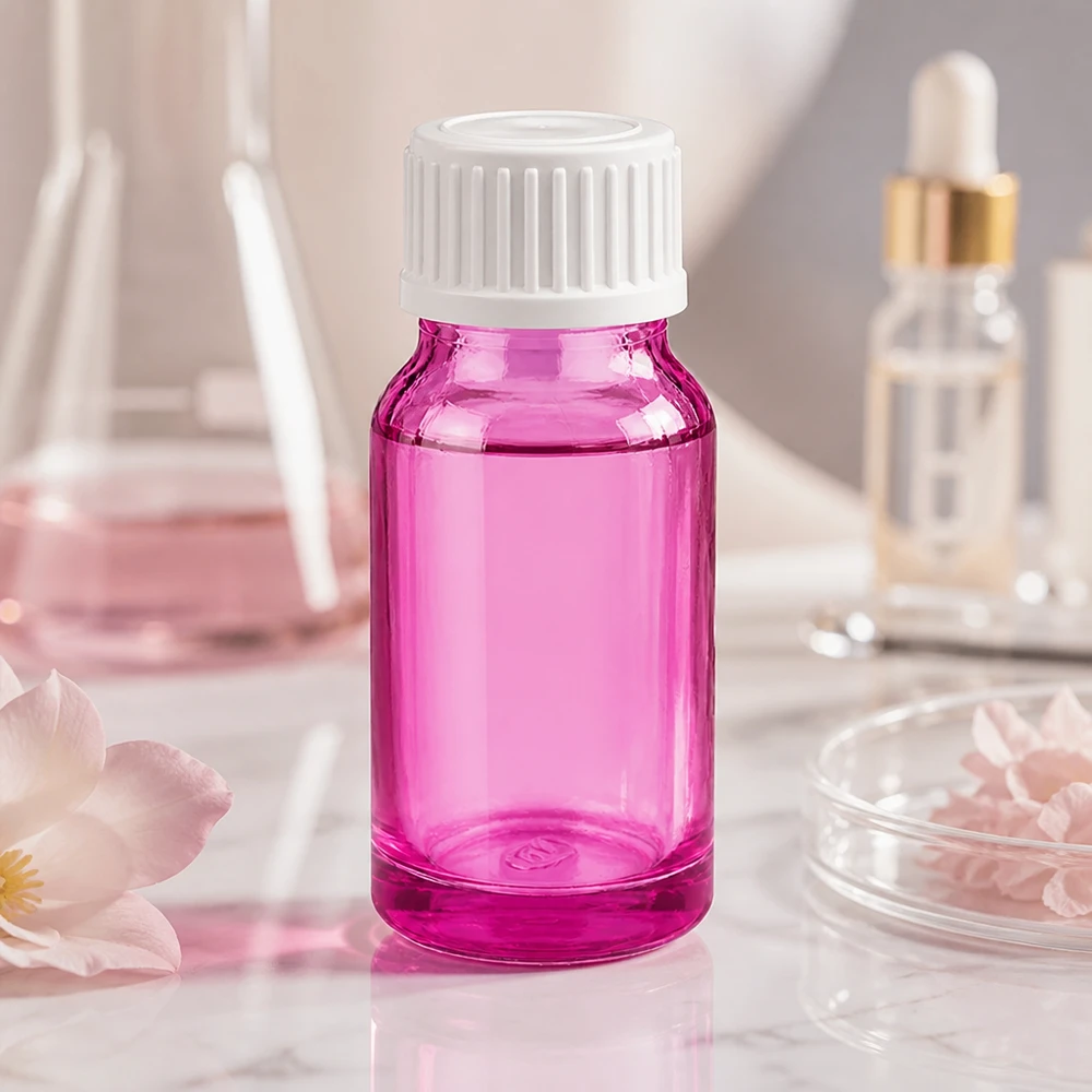 10ml lahvička s kapátkem 0,9 mm bílá standardní PurpleLine. UT18/10 Elegante Tropfflasche 10ml in violett für DIY-Kosmetik und selbstgemachte Seren