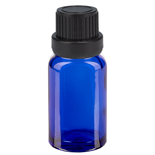 10ml lahvi&#269;ka 11mm &#353;roubovac&#237; uz&#225;v&#283;r &#269;ern&#253; BlueLine UT18/10.