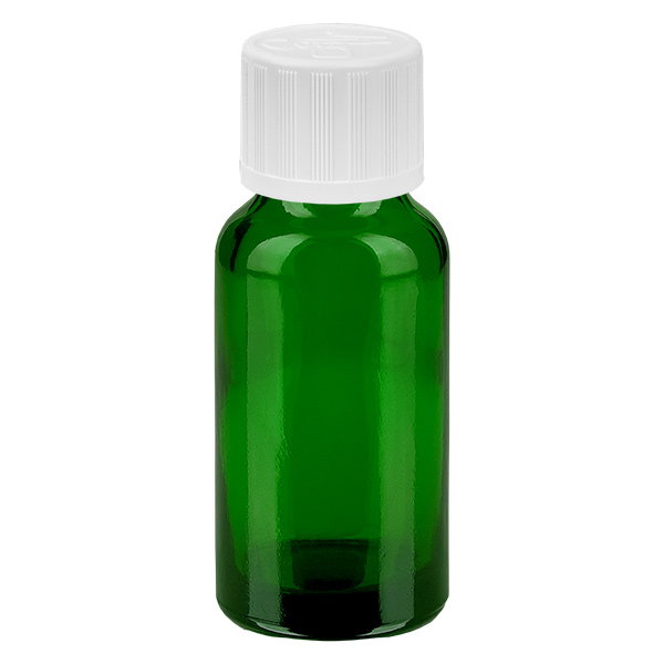 20ml láhev 11mm šroubovací uzávěr bílý standardní dětská pojistka GreenLine UT18/20 20ml láhev 11mm šroubovací uzávěr bílý standardní dětská pojistka GreenLine UT18/20