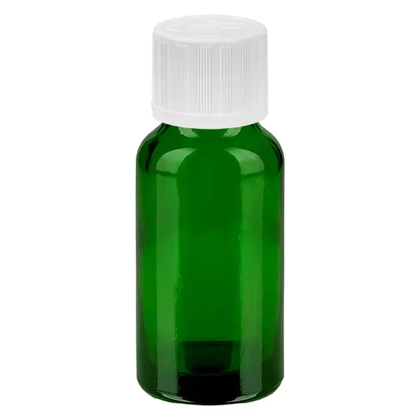 20ml láhev 11mm šroubovací uzávěr bílý standardní dětská pojistka GreenLine UT18/20
