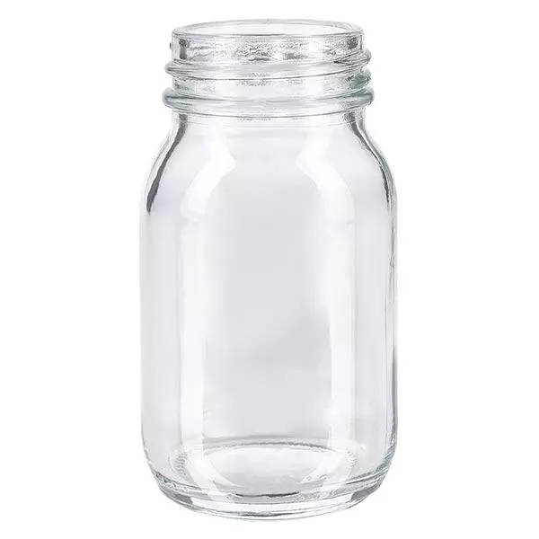Láhev se širokým hrdlem 100 ml z čirého skla