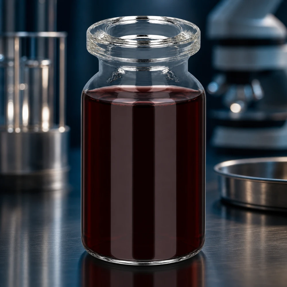 Injekční lahvička z čirého skla 5 ml Klarglas Injektionsflasche 5ml für Blutprodukte oder Eisenpräparate im klinischen Einsatz