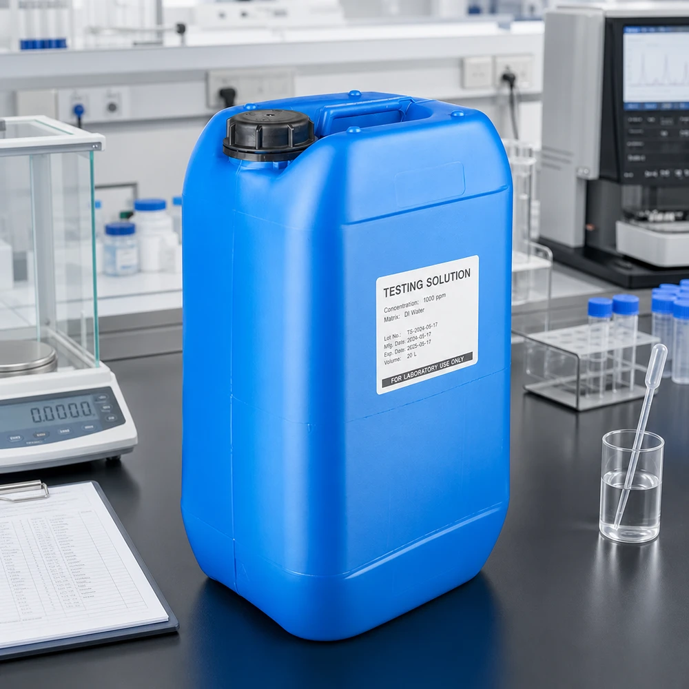 Dichter Flüssigkeitsbehälter 15 Liter blau mit OV-Verschluss und breitem Etikettierfeld