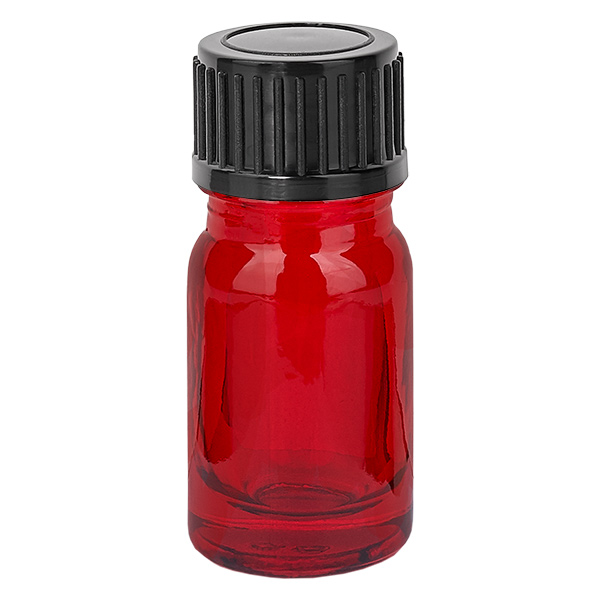 5ml lahvička 11mm šroubovací uzávěr černý standard RedLine UT18/5 5ml lahvička 11mm šroubovací uzávěr černý standard RedLine UT18/5
