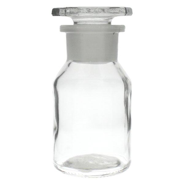 Lahvi&#269;ka se strm&#253;m hrdlem 50 ml &#269;ir&#225; sklen&#283;n&#225; z&#225;tka se &#353;irok&#253;m hrdlem