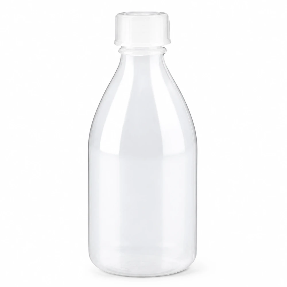 100ml šroubovací láhev, laboratorní láhev s úzkým hrdlem 100 ml plastová láhev s šroubovacím uzávěrem, s úzkým hrdlem, průhledná, pro laboratoře a výzkum