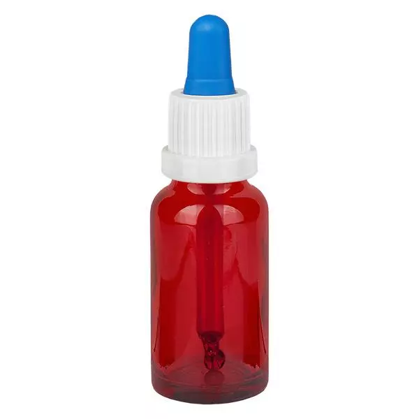 20ml pipetovací láhev bílá/modrý uzávěr s ochranou proti manipulaci RedLine UT18/20
