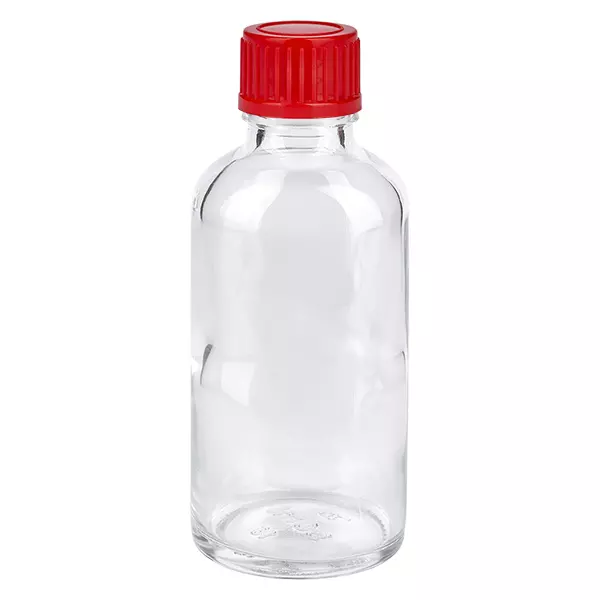 50ml láhev 11mm šroubovací uzávěr červená Standard ClearLine UT18/50