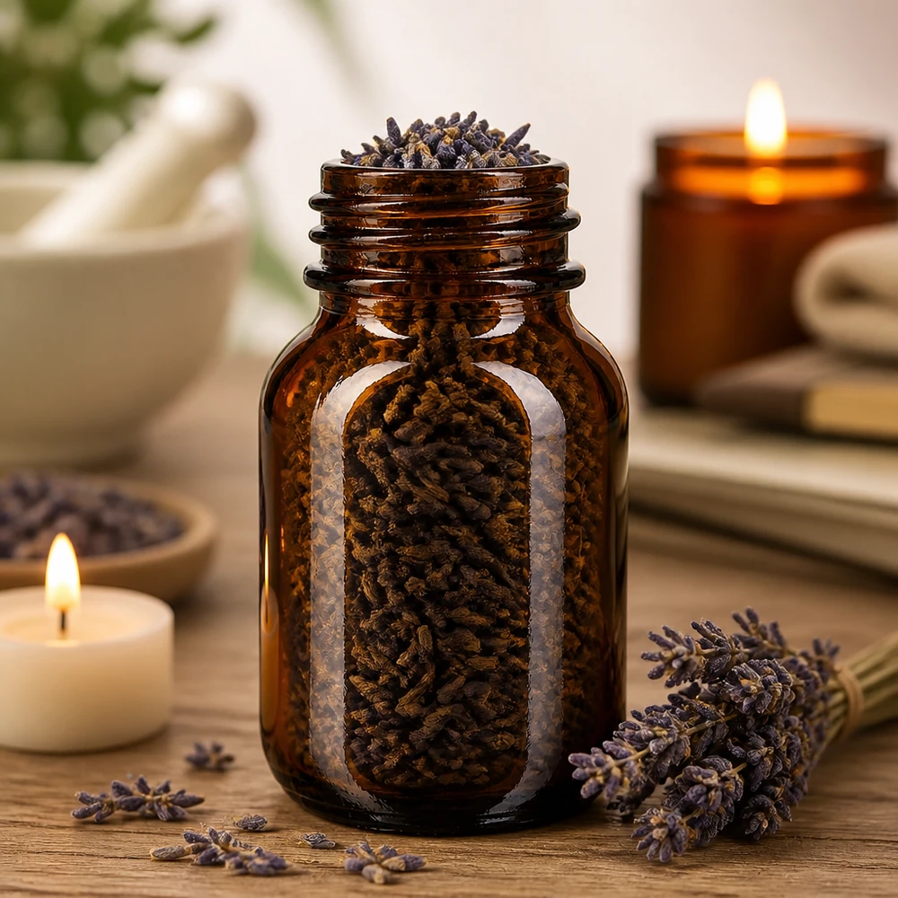 50ml láhev se širokým hrdlem jantarové sklo se šroubovacím uzávěrem Robuste Weithalsflasche aus Braunglas 50ml Fassungsvermögen für den täglichen Gebrauch