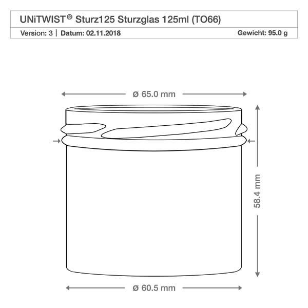Tumbler 125ml bez víčka (TO66) UNiTWIST
