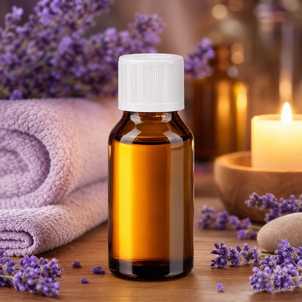 Lékárenská láhev hnědá 30ml šroubovací uzávěr bílý standardní odolný proti otevření dětmi. Apothekerflasche 30ml Braunglas weißer Kindersicherheitsverschluss für Naturkosmetik und Öle